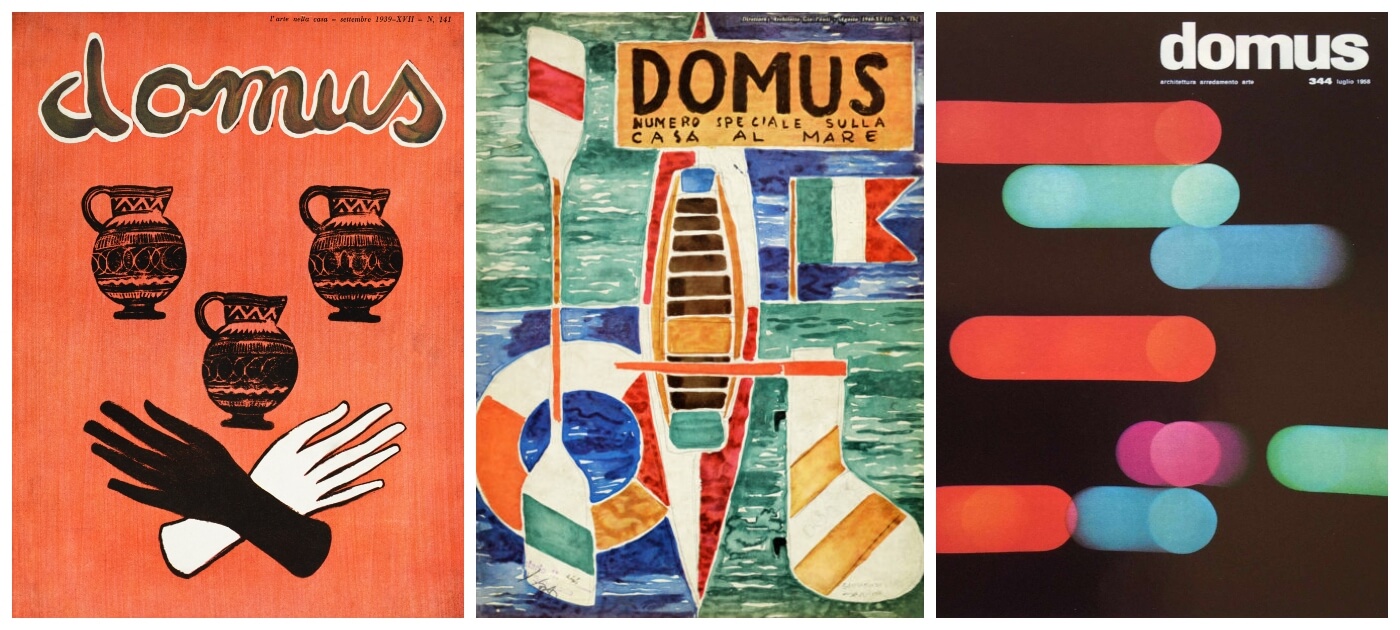 El arquitecto diseñador Ponti, fundador de la revista Domus y sus espléndidas portadas
